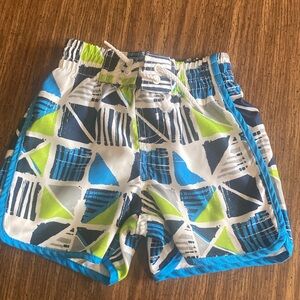 Koala Kids Black and Green Patterned Shorts